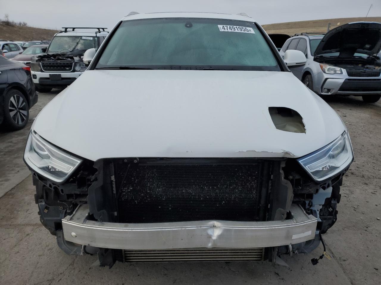 2018 Audi Q3 VIN WA1ECCFS0JR013183 Copart auction photo, front end damage thumbnail 5