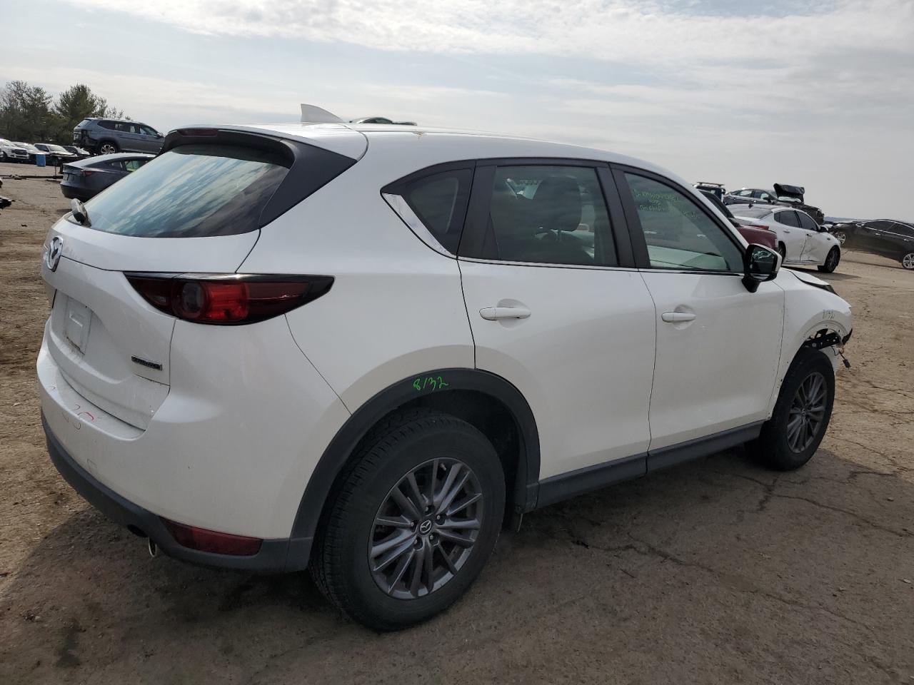 2020 Mazda CX-5 VIN JM3KFBBM9L0731122 Copart auction photo, front end / side damage thumbnail 3