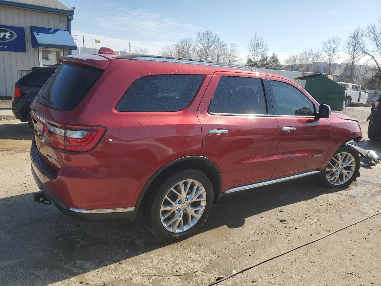 2014 Dodge Durango VIN 1C4RDJEG2EC473802 Copart auction photo, front end damage thumbnail 3