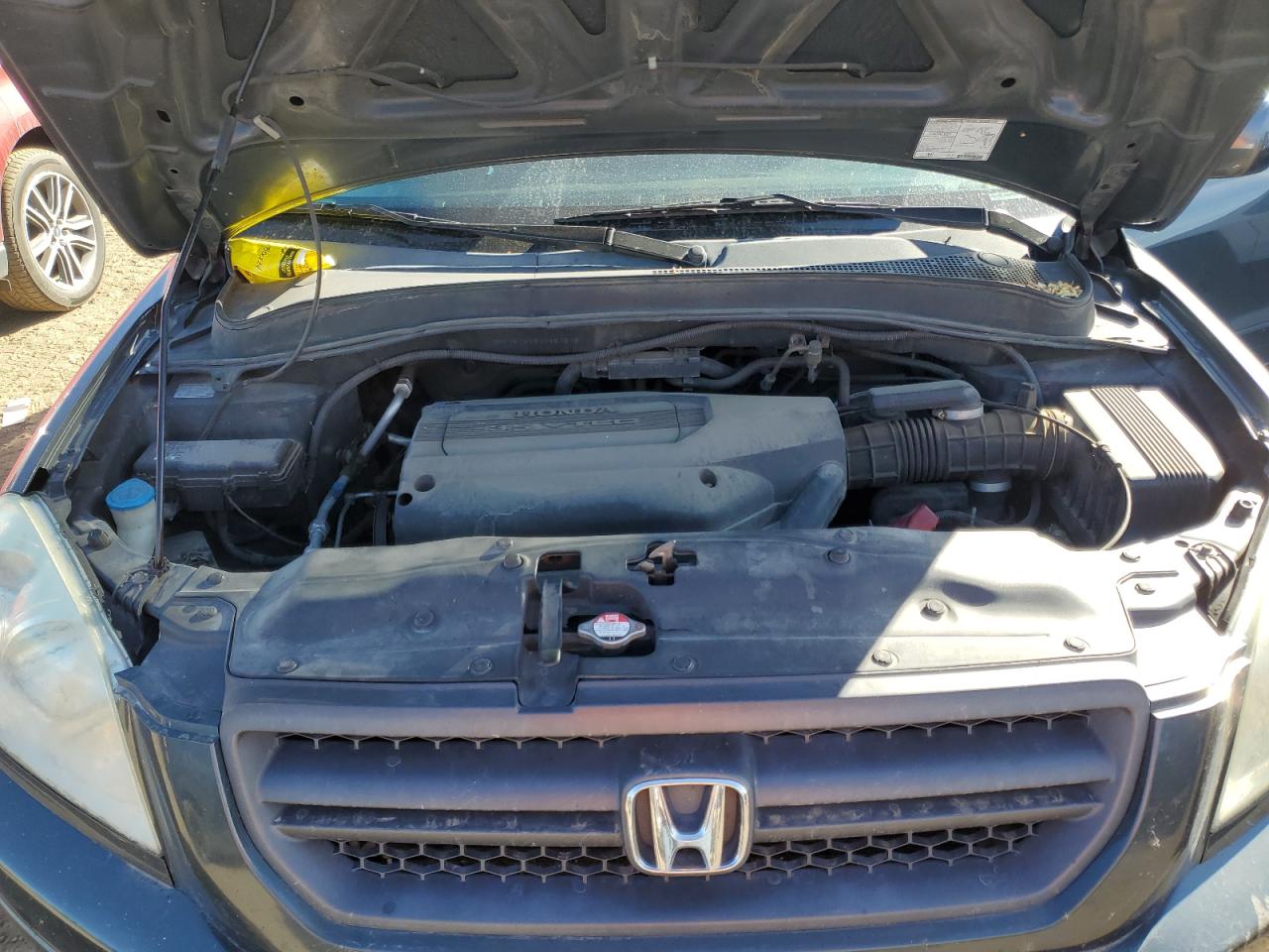 2004 Honda Pilot VIN 2HKYF18464H551878 Copart auction photo, all over damage thumbnail 12