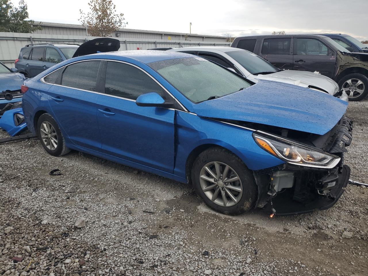 2019 Hyundai Sonata VIN 5NPE24AF4KH783338 Copart auction photo, front end damage thumbnail 4