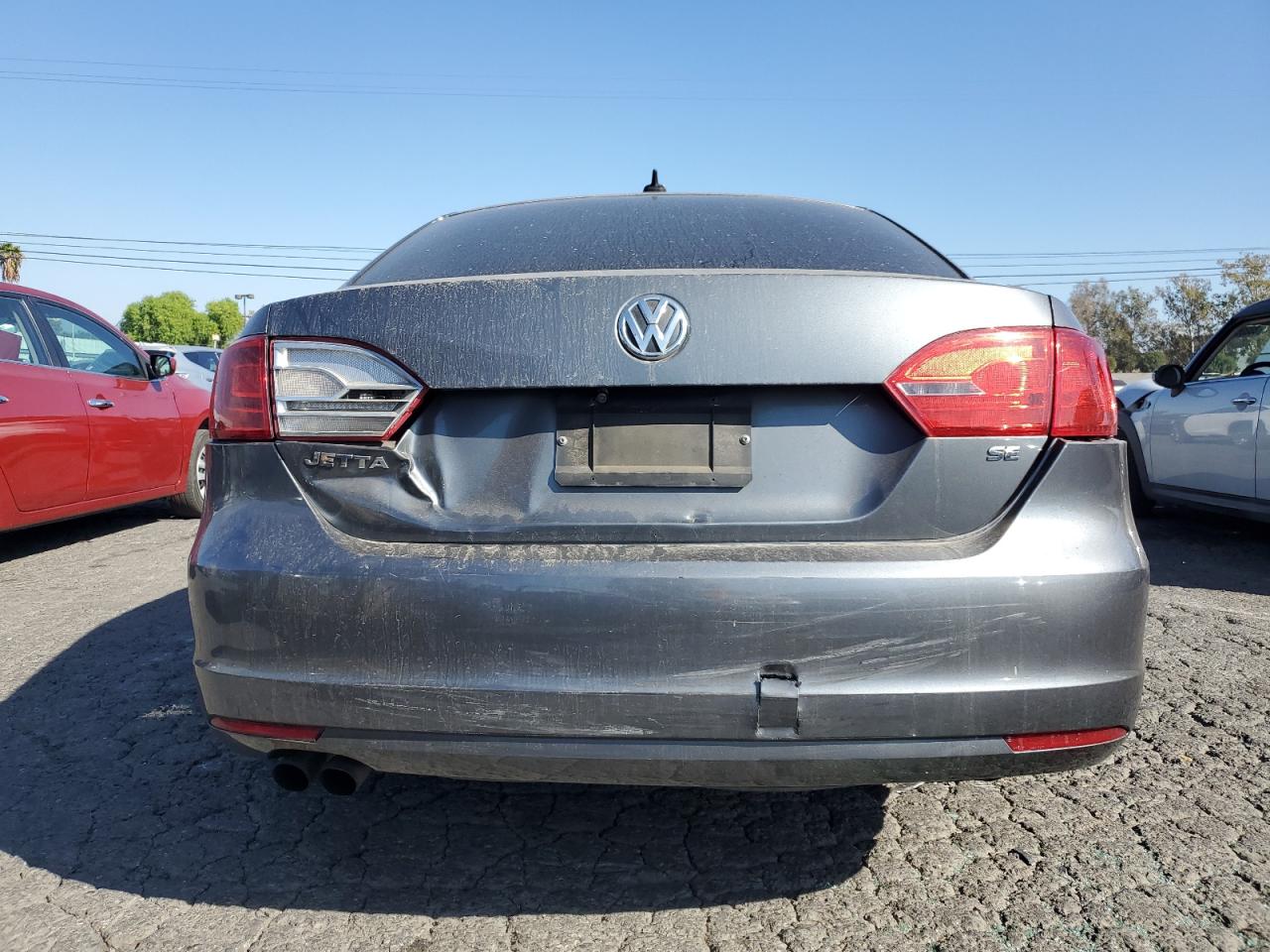 2014 Volkswagen Jetta VIN 3VWD17AJ1EM374651 Copart auction photo, rear end damage thumbnail 6