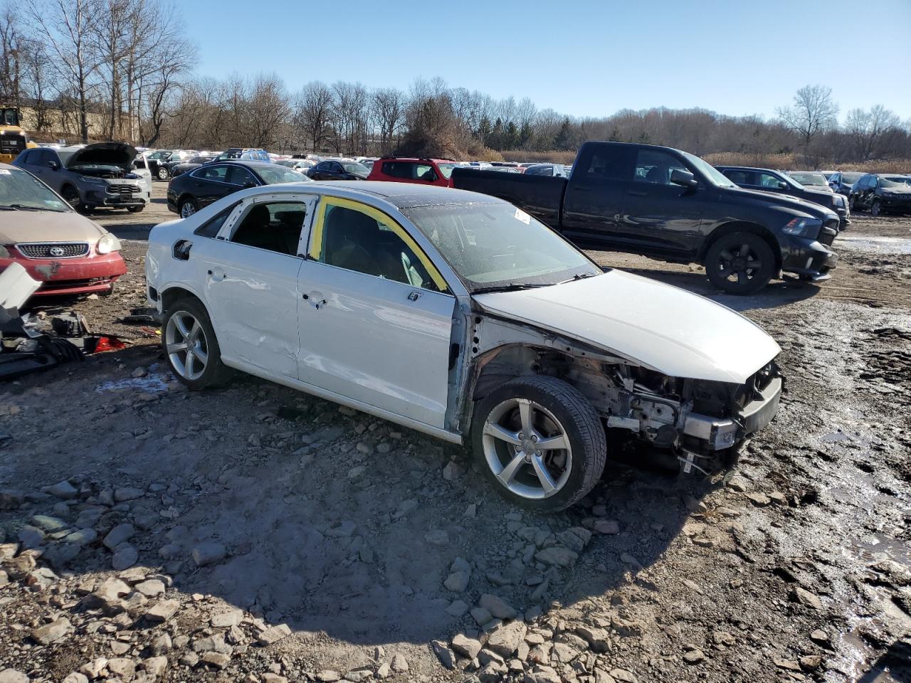 2016 Audi A3 VIN WAUB8GFF1G1027697 Copart auction photo, all over / stripped damage thumbnail 4