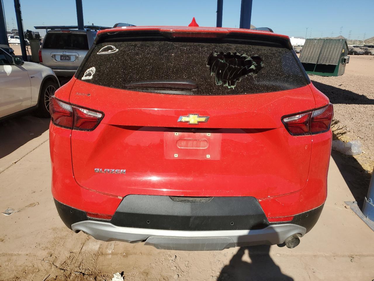 2021 Chevrolet Blazer VIN 3GNKBDRS0MS540341 Copart auction photo, front end damage thumbnail 6