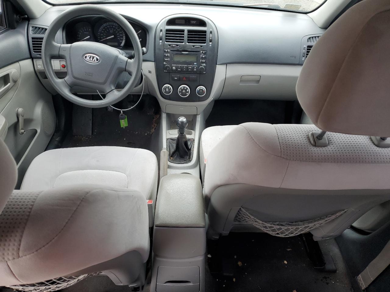 2009 KIA Spectra VIN KNAFE221595631577 Copart auction photo, front end / minor dent/scratches damage thumbnail 8