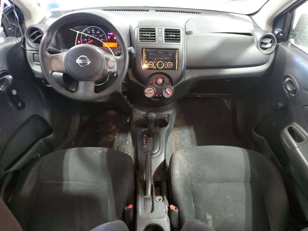 2012 Nissan Versa VIN 3N1CN7AP0CL866844 Copart auction photo, side / front end damage thumbnail 8