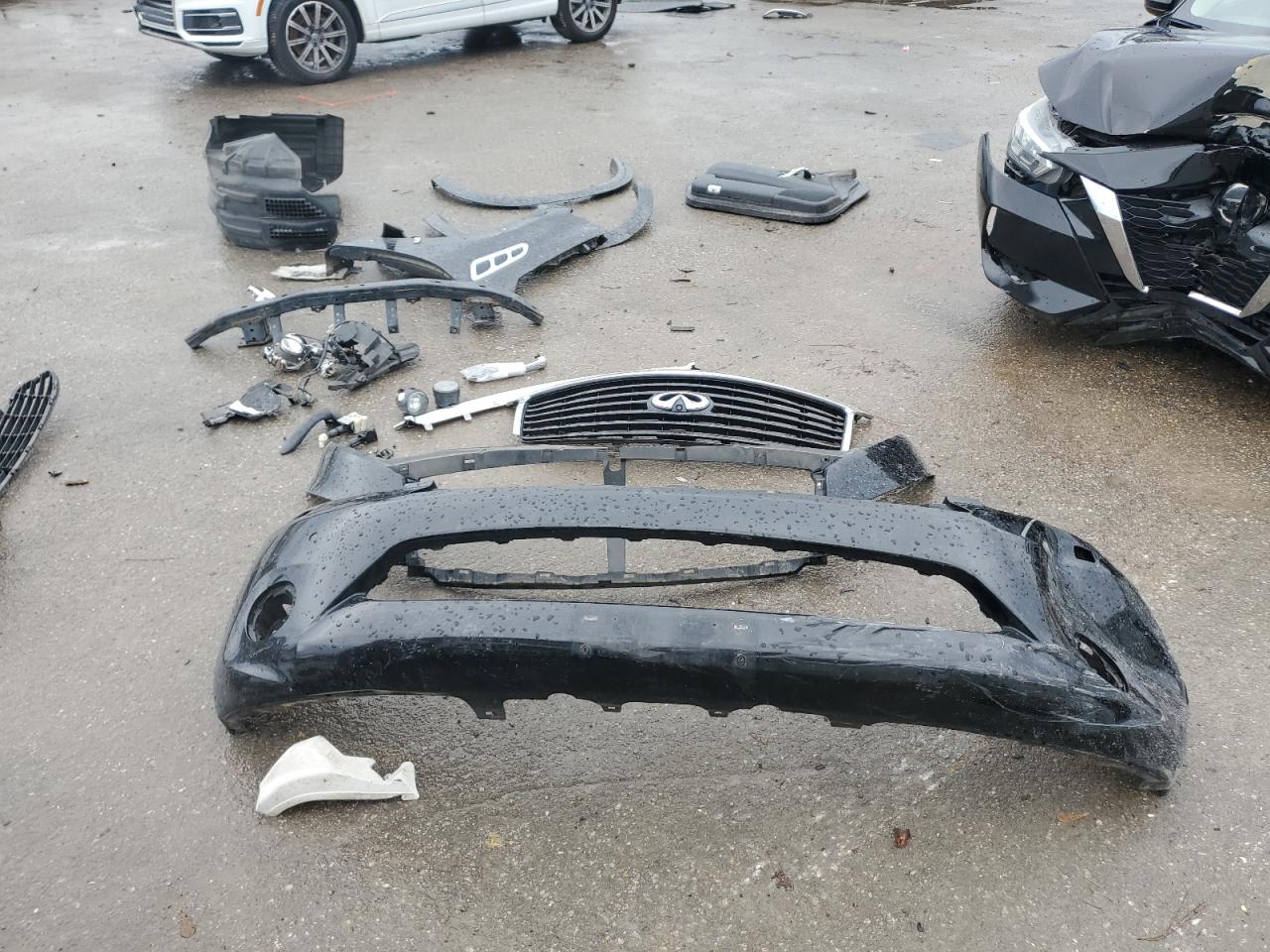 2013 Infiniti QX56 VIN JN8AZ2NE9D9042635 Copart auction photo, front end / side damage thumbnail 13