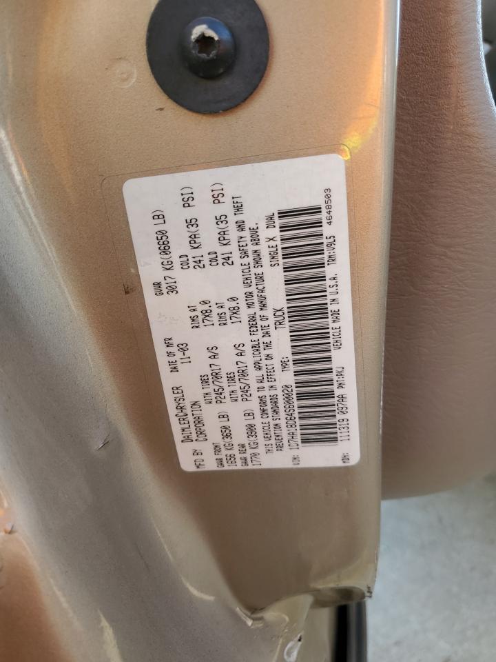 2004 Dodge RAM VIN 1D7HA18D64S600020 Copart auction photo, side / mechanical damage thumbnail 12