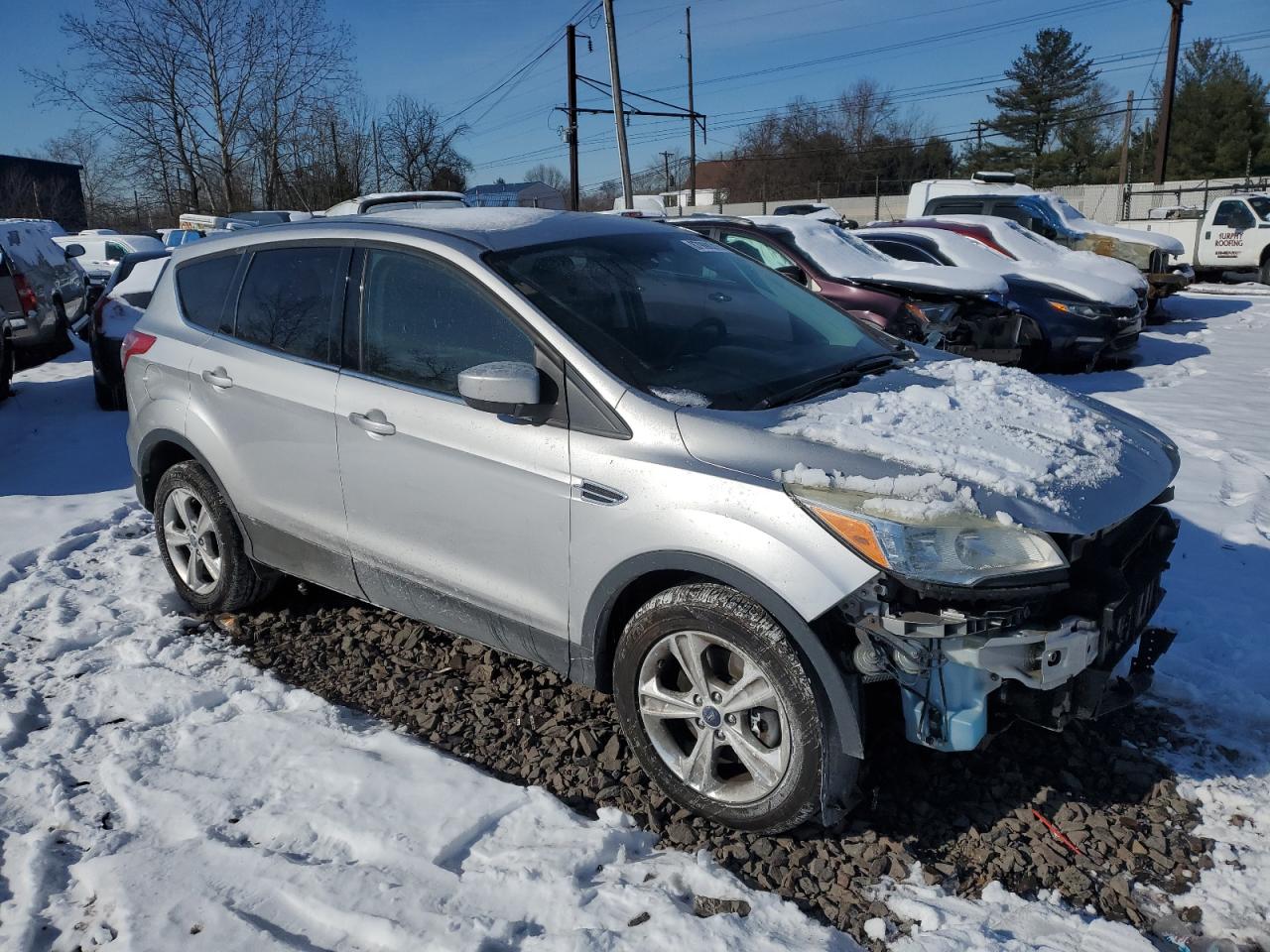 2014 Ford Escape VIN 1FMCU9GX9EUA42171 Copart auction photo, front end damage thumbnail 4