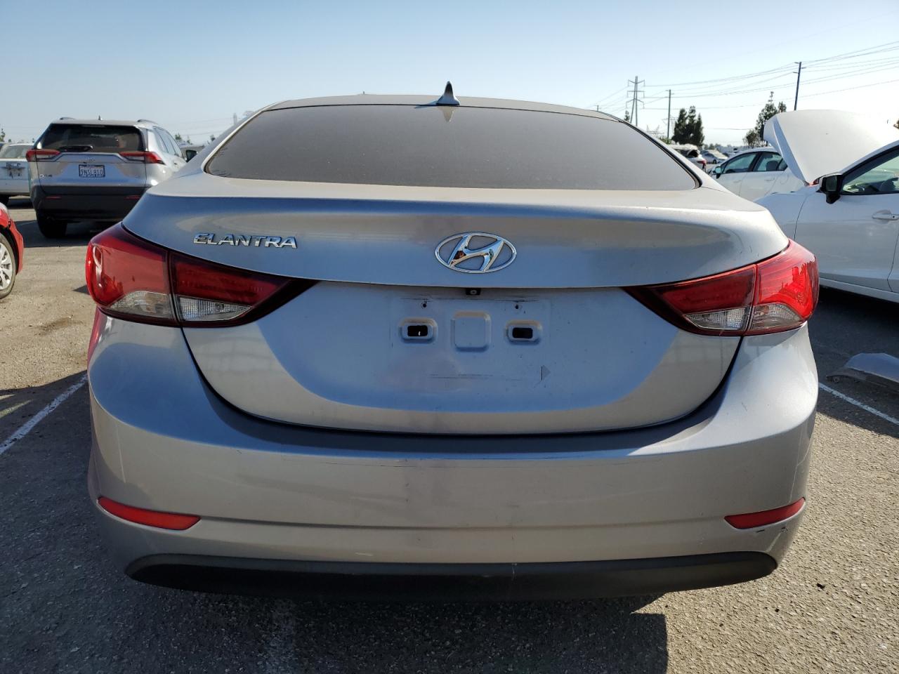 2015 Hyundai Elantra VIN 5NPDH4AE0FH619608 Copart auction photo, front end / undercarriage damage thumbnail 6