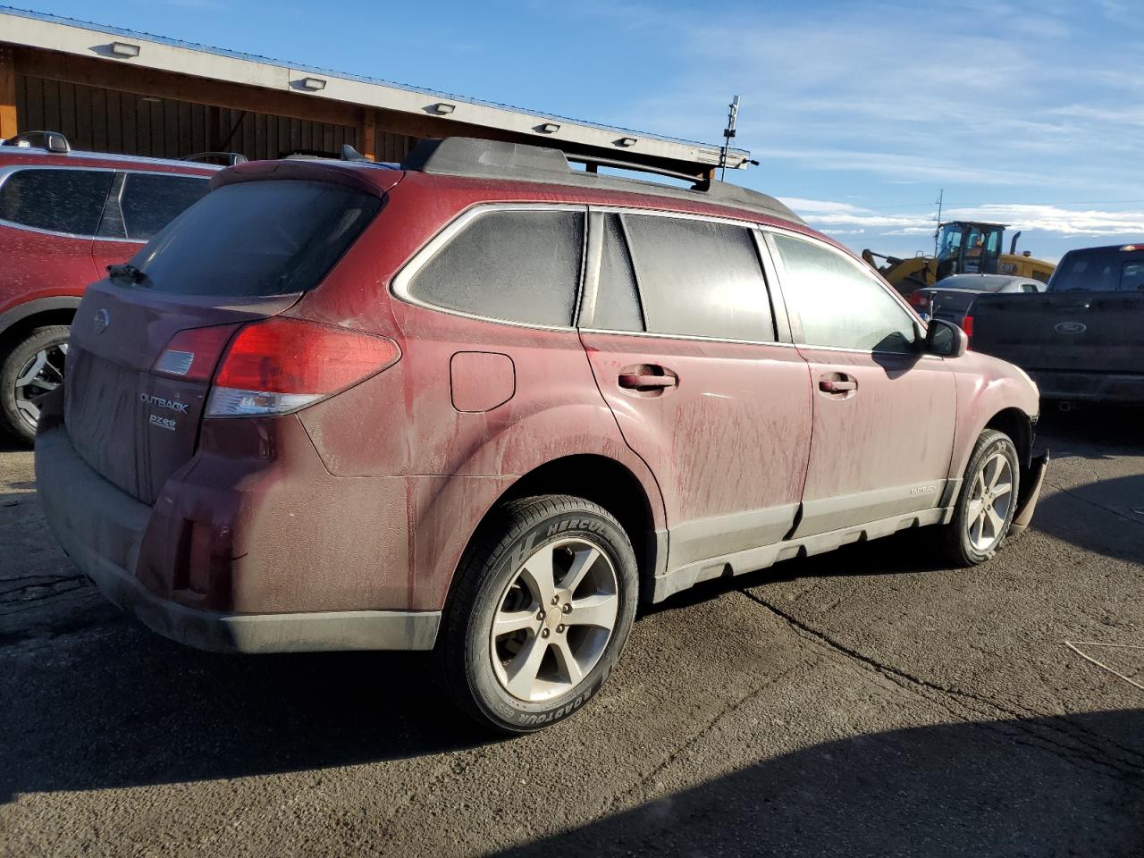 2014 Subaru Outback VIN 4S4BRBCC1E3314466 Copart auction photo, front end damage thumbnail 3
