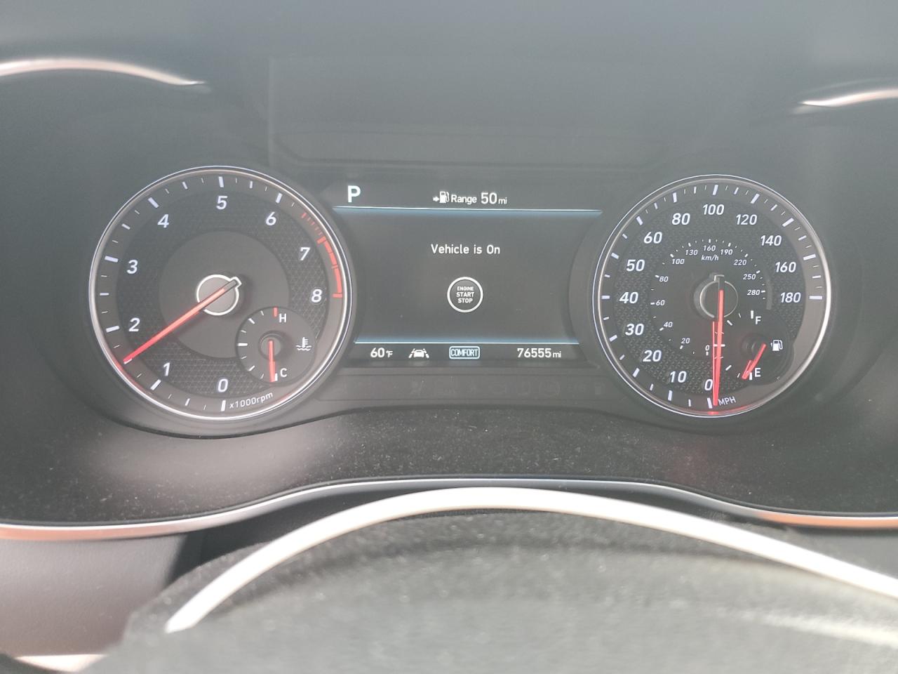 2019 Genesis G70 VIN KMTG34LE5KU034162 Copart auction photo, side / front end damage thumbnail 9