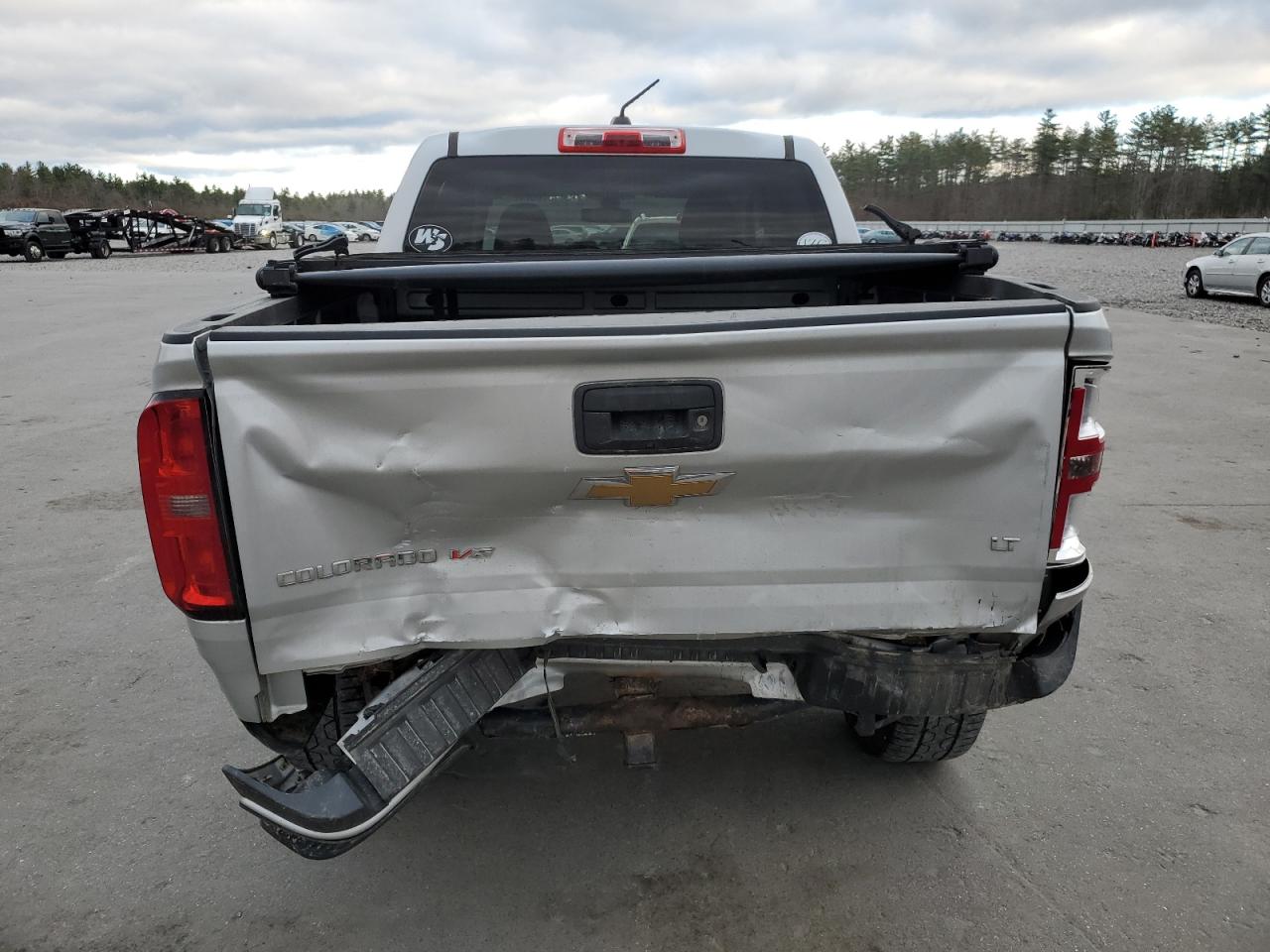 2018 Chevrolet Colorado VIN 1GCGTCENXJ1100517 Copart auction photo, rear end / front end damage thumbnail 6