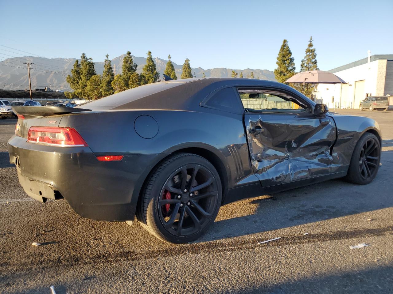 2014 Chevrolet Camaro VIN 2G1FT1EW2E9189759 Copart auction photo, side damage thumbnail 3