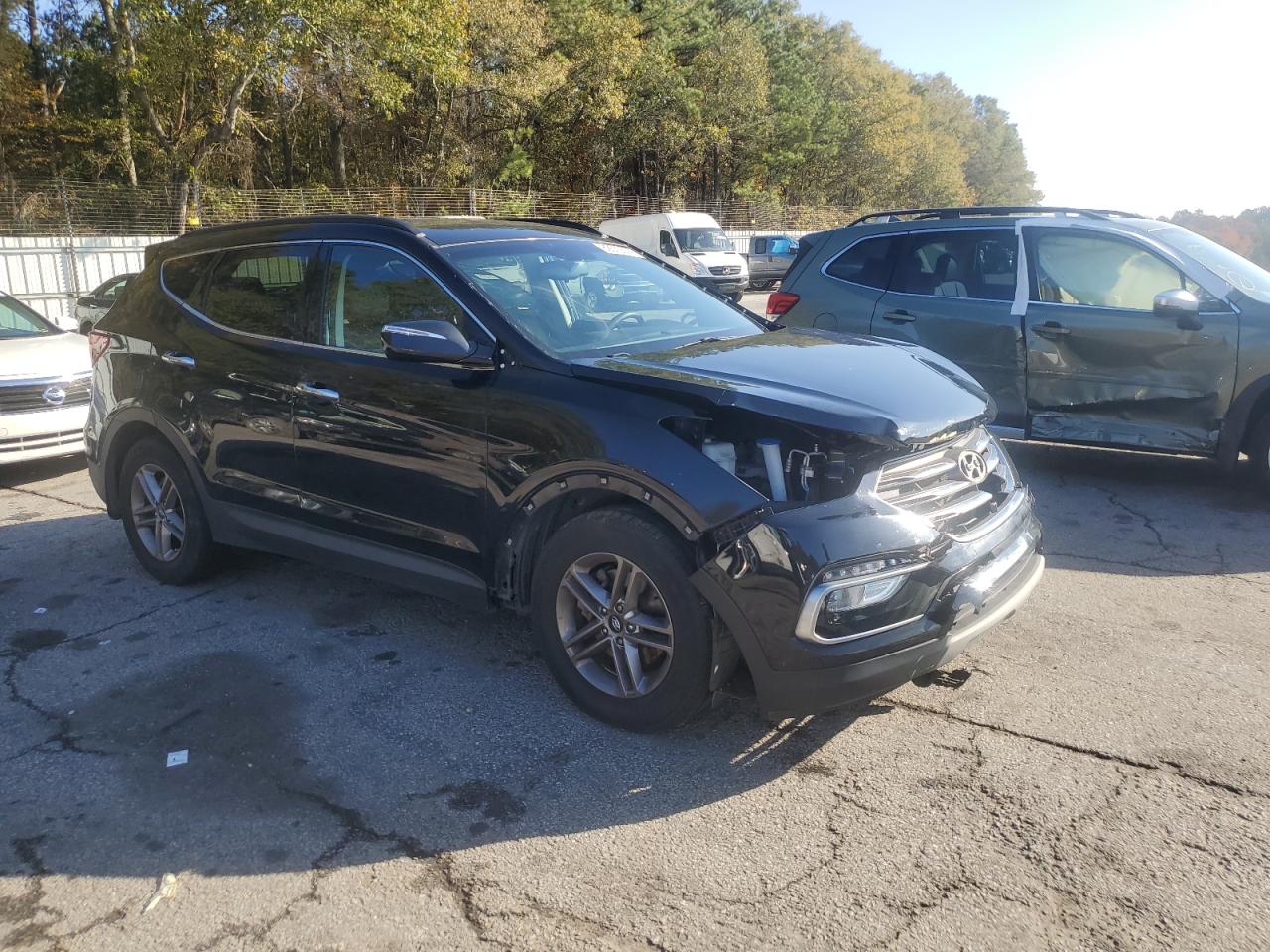 2018 Hyundai Santa Fe VIN 5NMZU3LB8JH098285 Copart auction photo, front end damage thumbnail 4