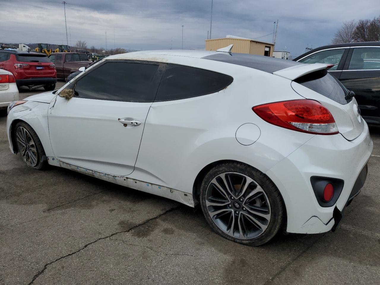 2016 Hyundai Veloster VIN KMHTC6AE6GU269104 Copart auction photo, all over damage thumbnail 2