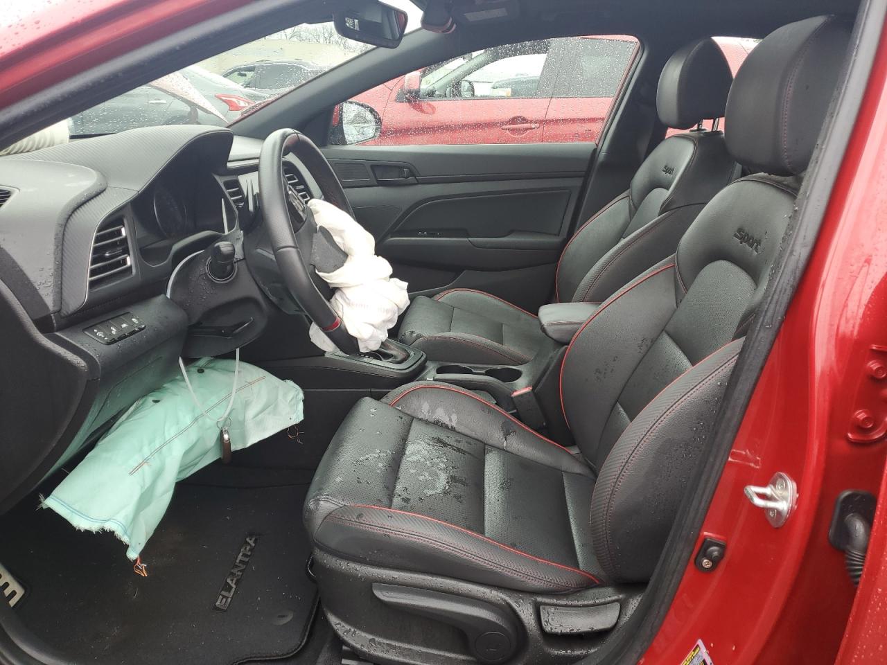 2019 Hyundai Elantra VIN KMHD04LB0KU818437 Copart auction photo, front end damage thumbnail 7
