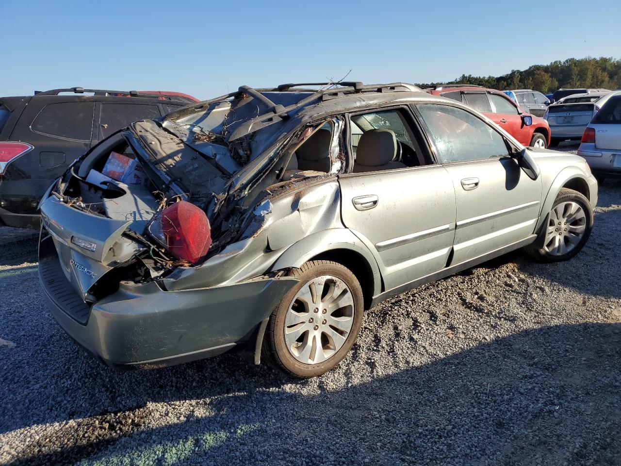 2020 Subaru Outback VIN 4S4BP66C797324197 Copart auction photo, top/roof damage thumbnail 3
