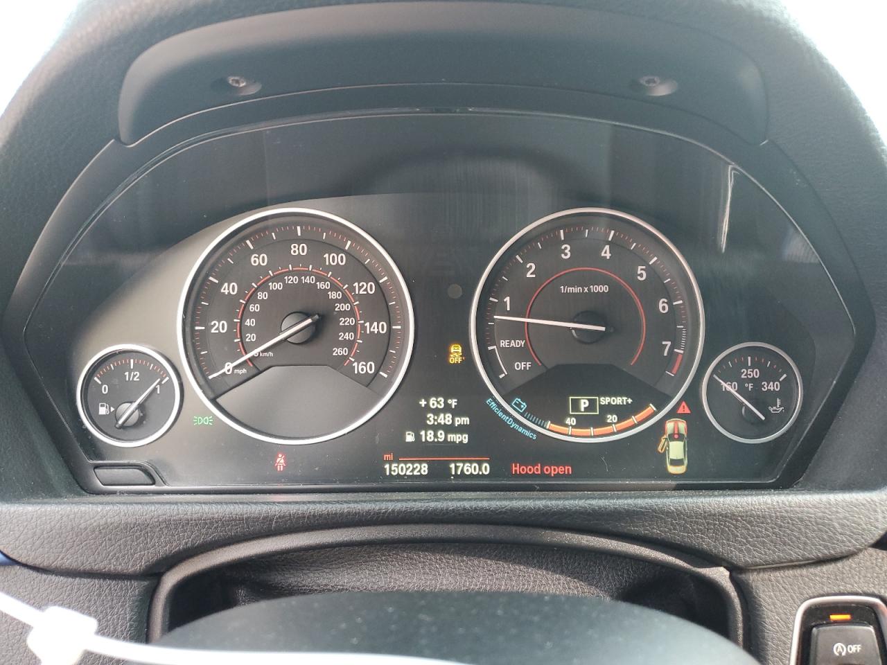 2014 BMW 4er VIN WBA3R5C52EK188679 Copart auction photo, front end / rear end damage thumbnail 9