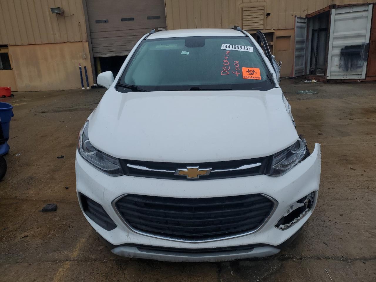 2019 Chevrolet Trax VIN 3GNCJLSB1KL367531 Copart auction photo, front end / side damage thumbnail 5
