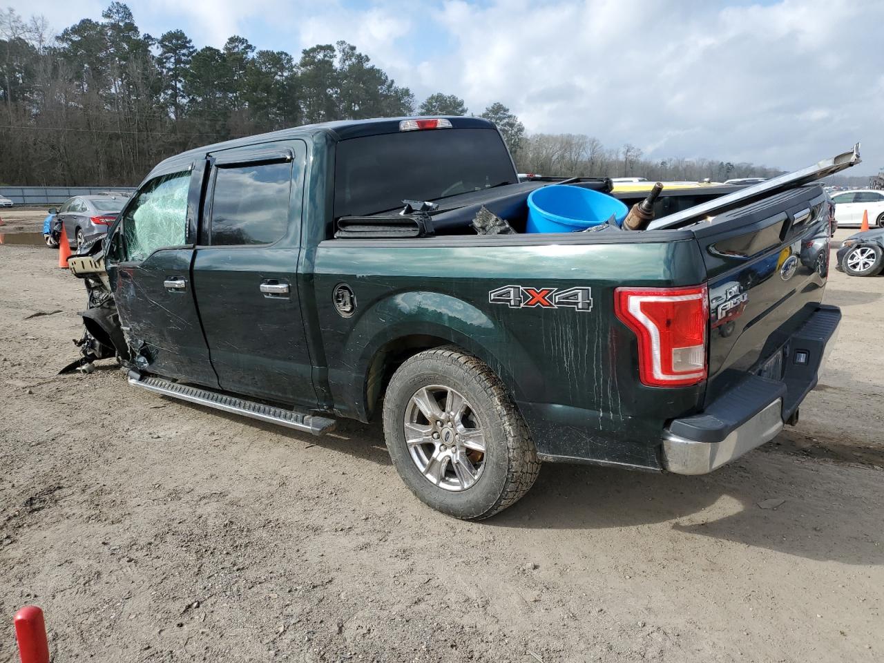 2015 Ford F-150 VIN 1FTEW1EP2FKE62217 Copart auction photo, front end / side damage thumbnail 2