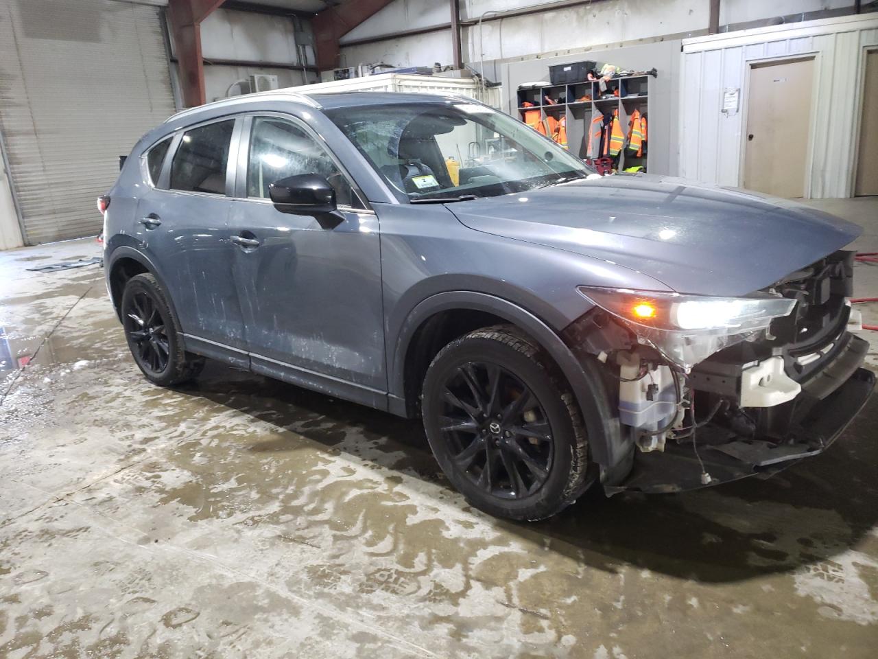 2023 Mazda CX-5 VIN JM3KFBCM4P0178075 Copart auction photo, front end / side damage thumbnail 4