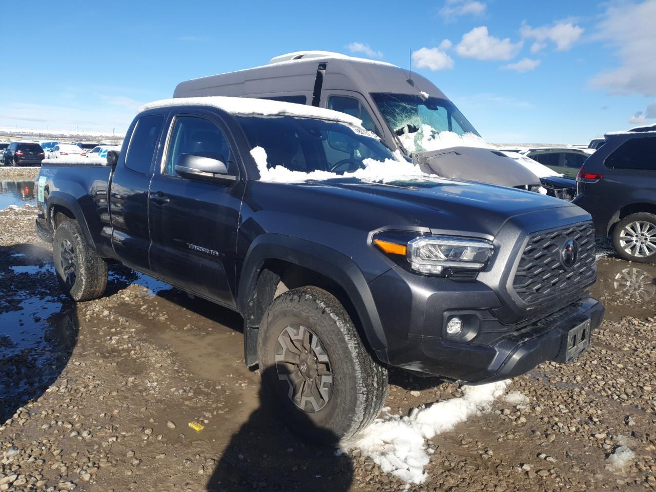 2022 Toyota Tacoma VIN 3TYSZ5AN9NT084494 Copart auction photo, rear end / side damage thumbnail 4