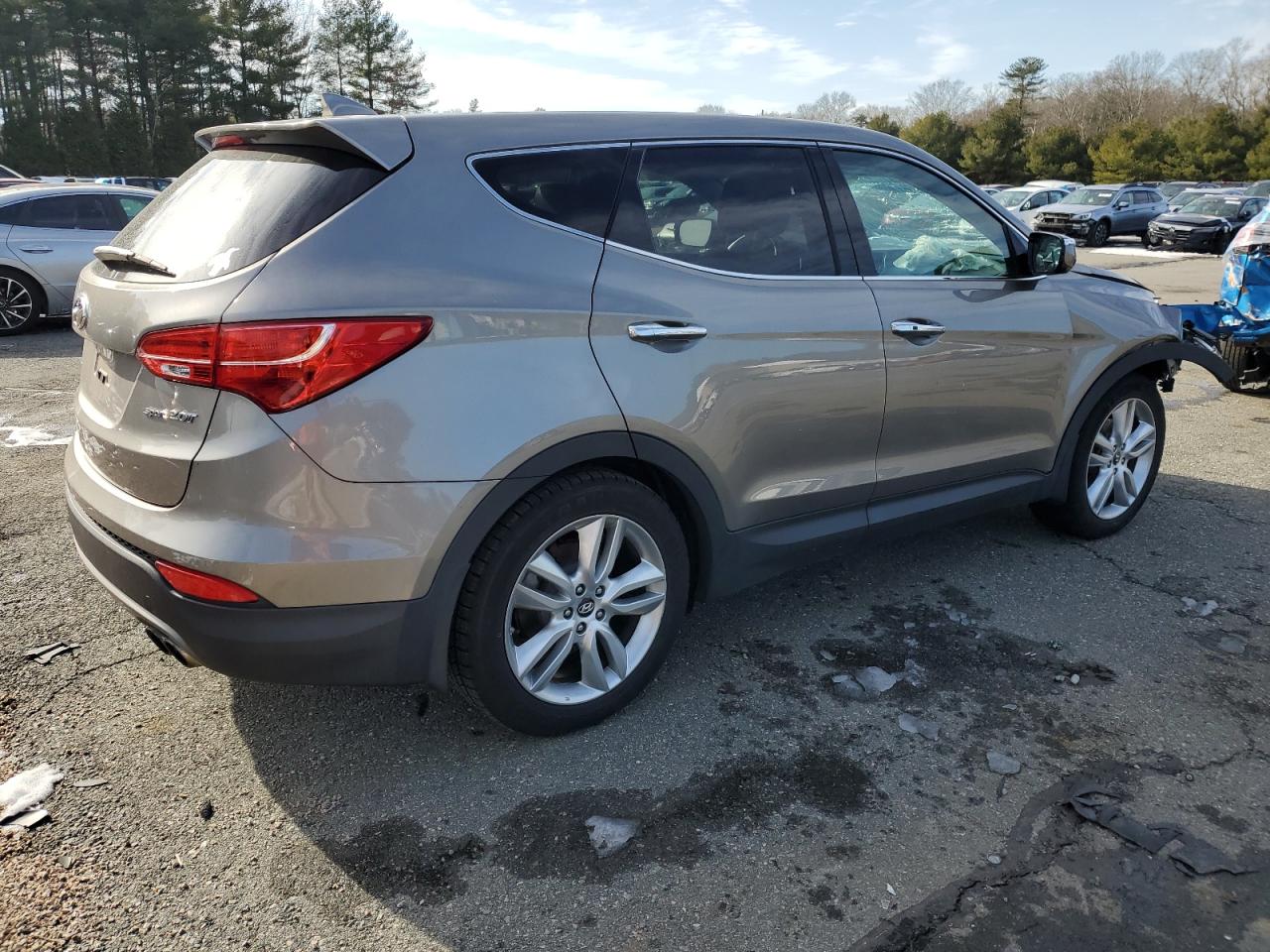 2013 Hyundai Santa Fe VIN 5XYZW3LA6DG084627 Copart auction photo, front end / minor dent/scratches damage thumbnail 3