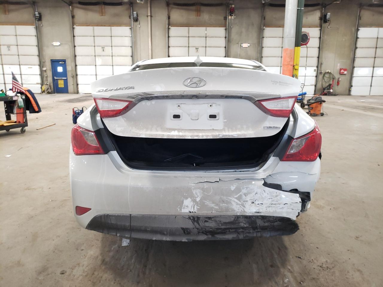 2014 Hyundai Sonata VIN 5NPEC4ACXEH876310 Copart auction photo, front end / rear end damage thumbnail 6