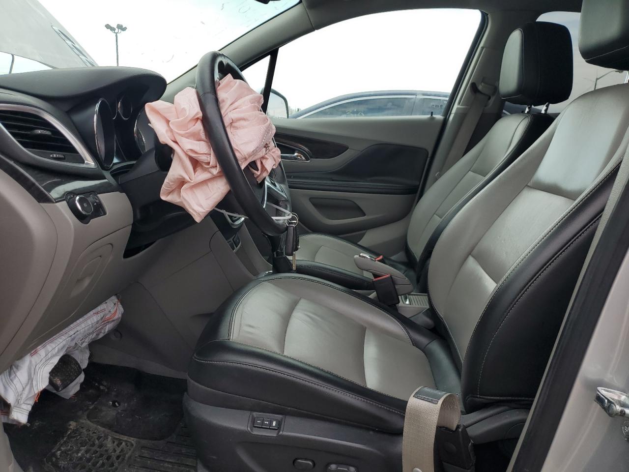 2014 Buick Encore VIN KL4CJCSB2EB590430 Copart auction photo, front end / undercarriage damage thumbnail 7
