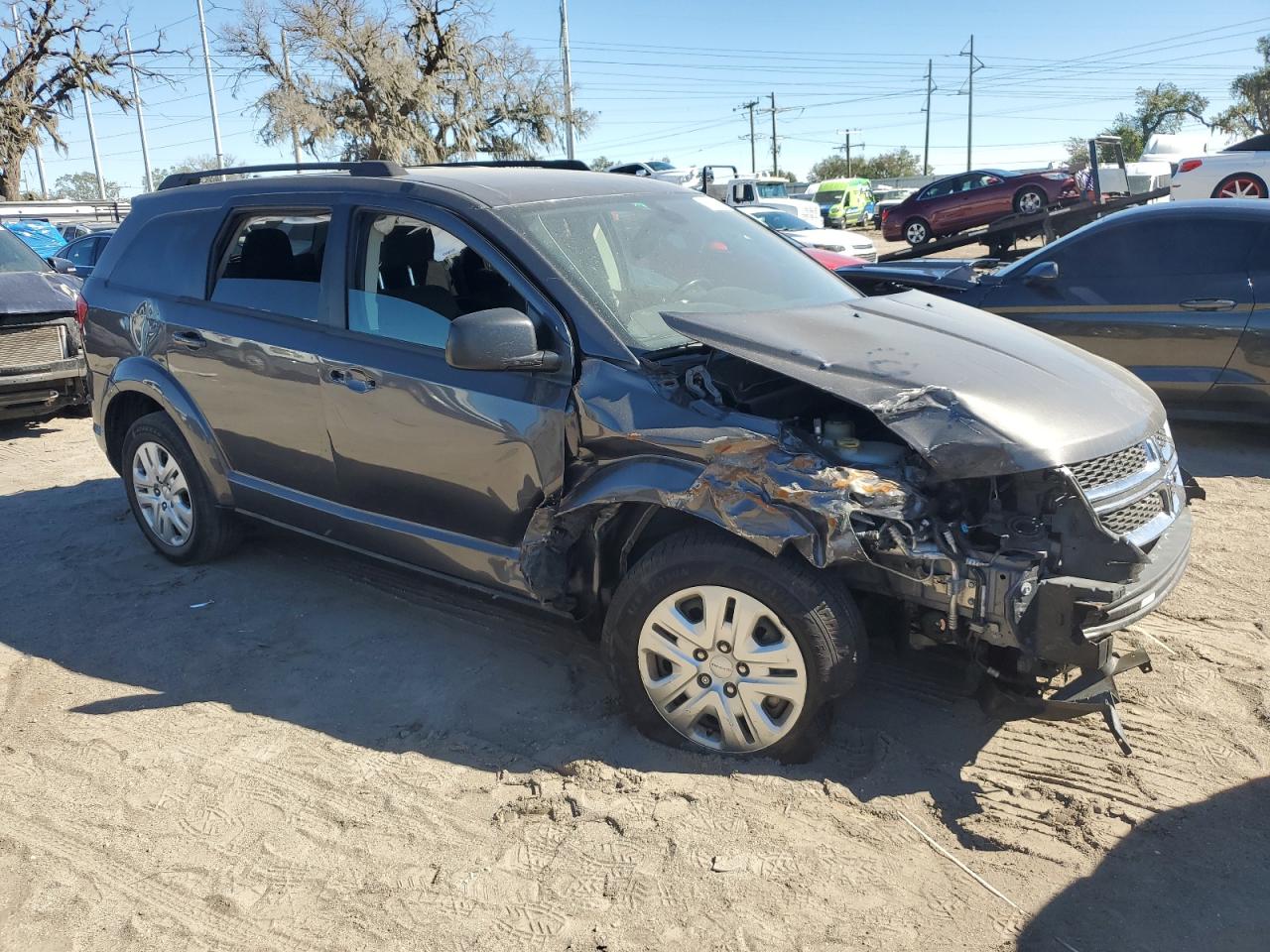 2020 Dodge Journey VIN 3C4PDCAB7LT250458 Copart auction photo, front end / side damage thumbnail 4