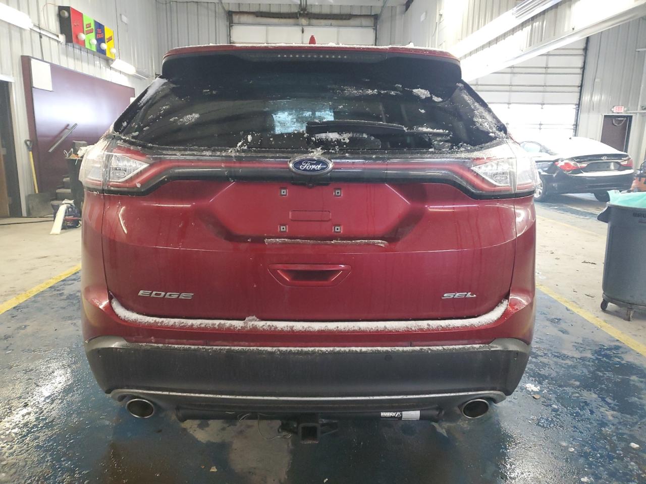 2018 Ford Edge VIN 2FMPK3J84JBB28591 Copart auction photo, front end / side damage thumbnail 6
