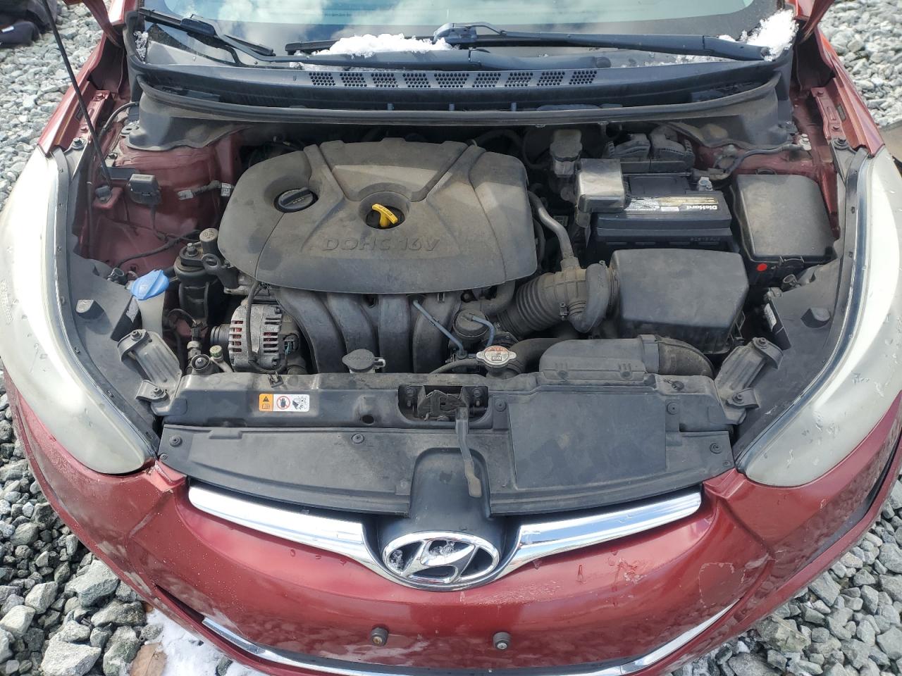 2014 Hyundai Elantra VIN 5NPDH4AE8EH530979 Copart auction photo, rear end / minor dent/scratches damage thumbnail 12