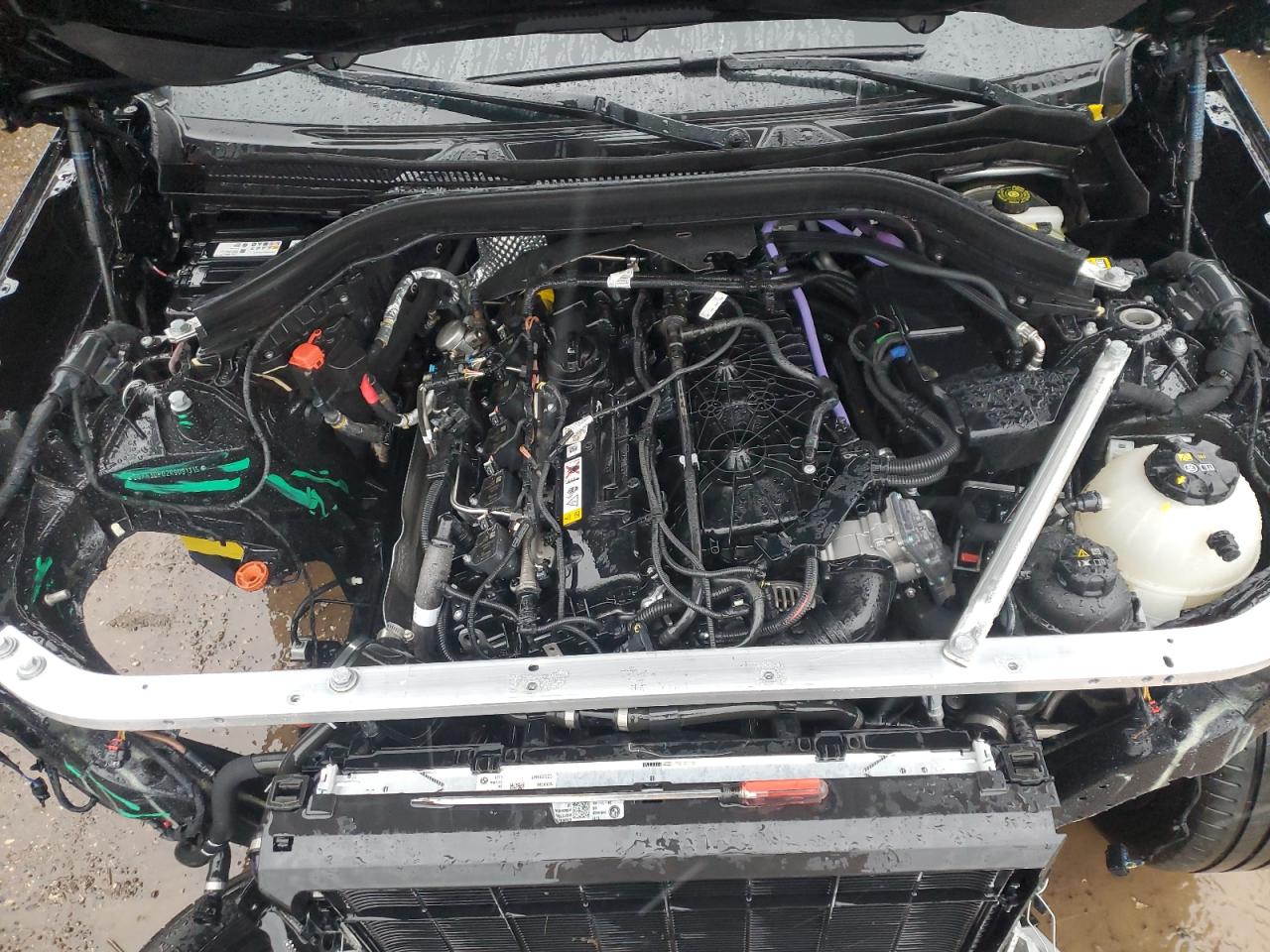 2024 BMW X3 M VIN 5UX83DP02R9U91315 Copart auction photo, front end / side damage thumbnail 11