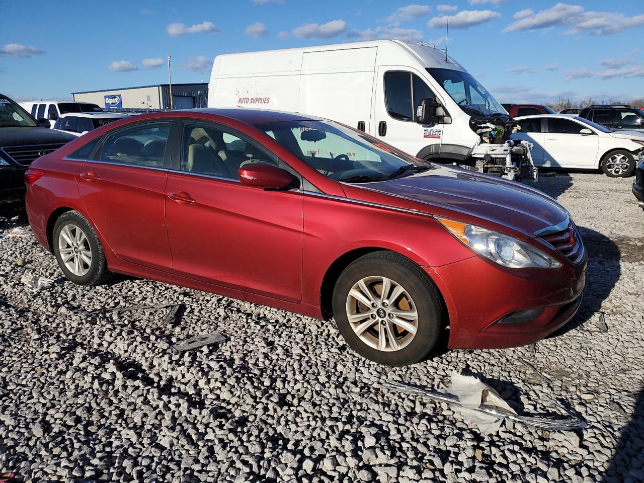 2012 Hyundai Sonata VIN 5NPEB4ACXCH319199 Copart auction photo, burn - engine damage thumbnail 4