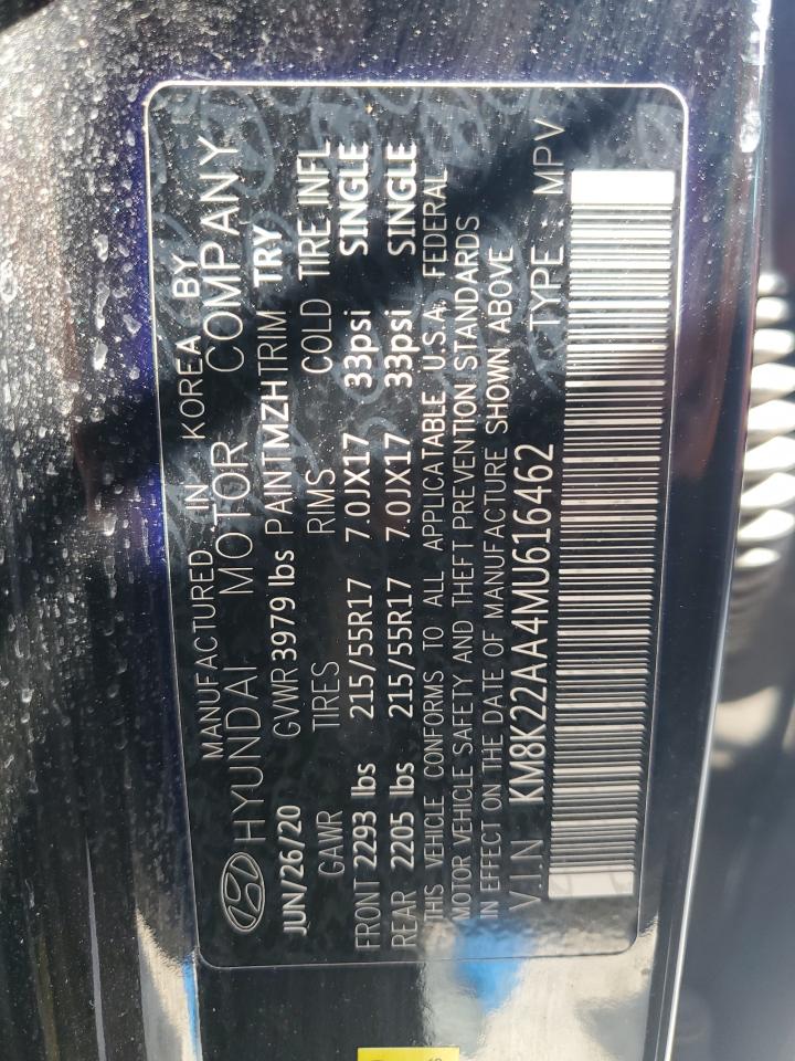 2021 Hyundai Kona VIN KM8K22AA4MU616462 Copart auction photo, rear end damage thumbnail 13