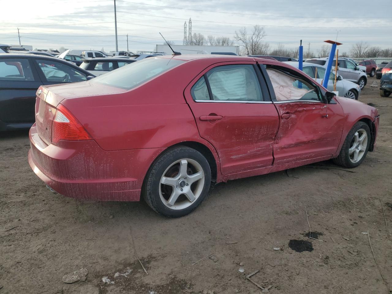 2011 Ford Fusion VIN 3FAHP0HA2BR106390 Copart auction photo, side / front end damage thumbnail 3