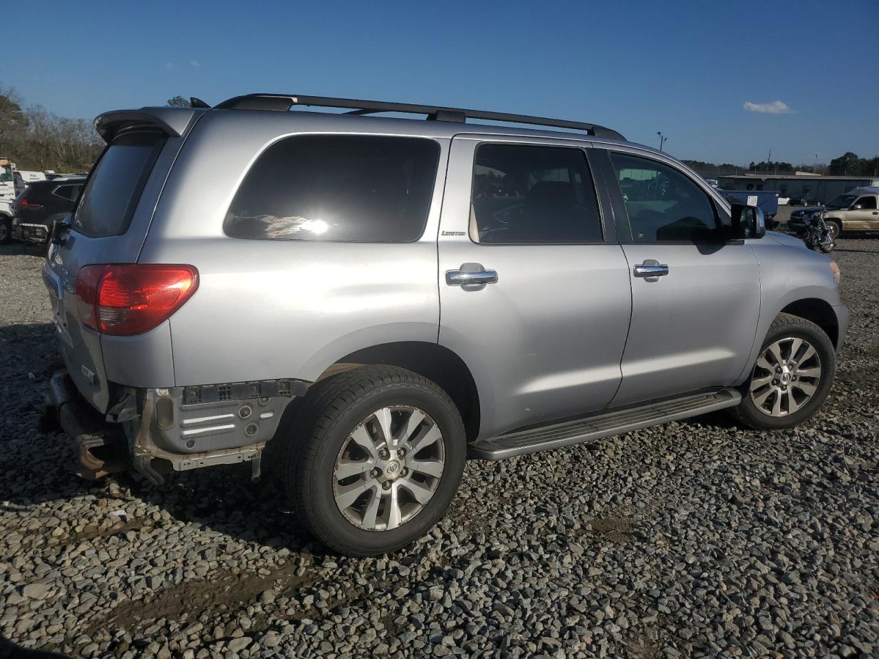 2012 Toyota Sequoia VIN 5TDJY5G10CS061018 Copart auction photo, rear end / side damage thumbnail 3