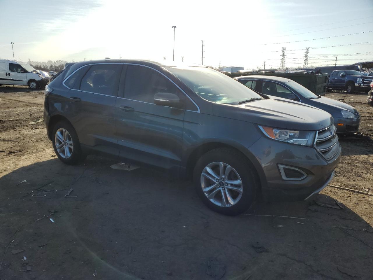 2015 Ford Edge VIN 2FMTK4J83FBC11179 Copart auction photo, all over damage thumbnail 4