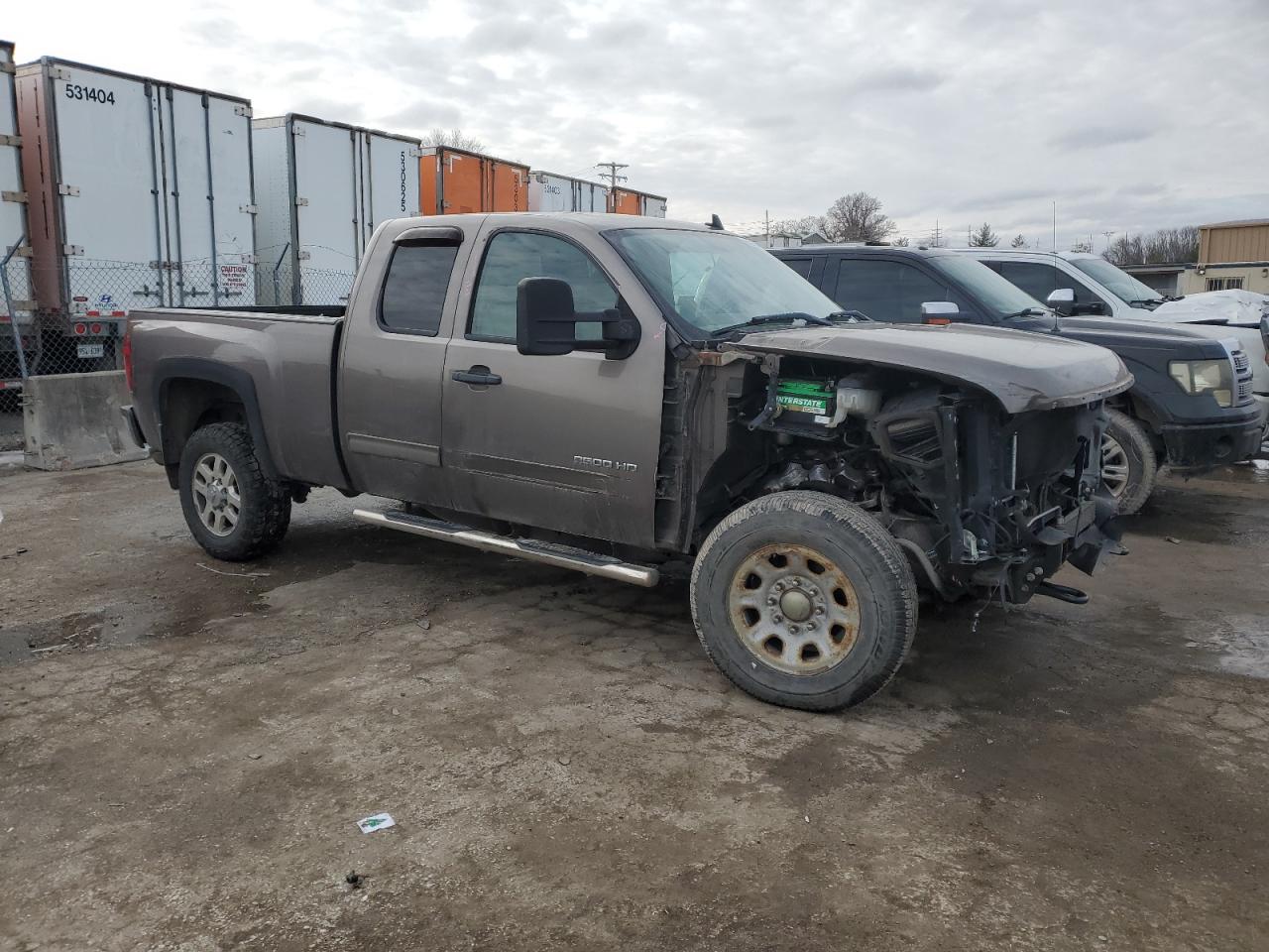 2012 Chevrolet Silverado VIN 1GC2KXCG9CZ243133 Copart auction photo, front end / side damage thumbnail 4