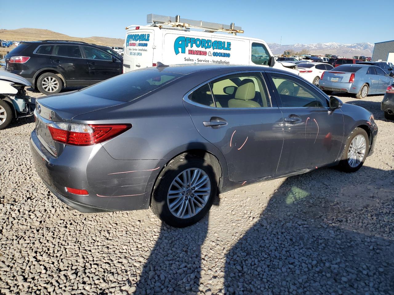 2014 Lexus ES VIN JTHBK1GG7E2131447 Copart auction photo, front end damage thumbnail 3