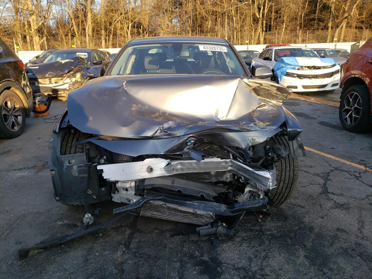 2015 BMW 3er VIN WBA3A5G55FNP34375 Copart auction photo, front end damage thumbnail 5