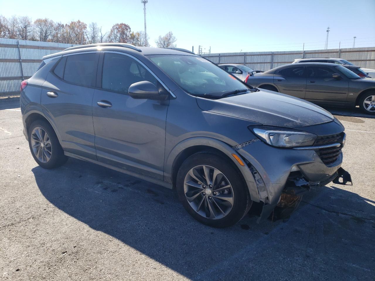 2022 Buick Encore VIN KL4MMDSL3NB089878 Copart auction photo, undercarriage / front end damage thumbnail 4