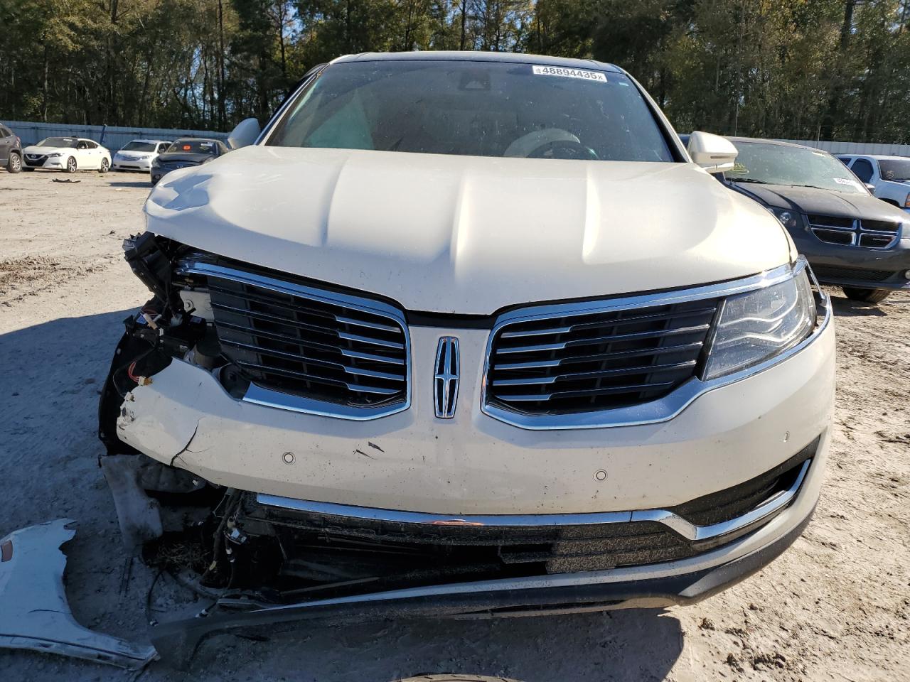 2016 Lincoln MKX VIN 2LMPJ7JR5GBL42036 Copart auction photo, side / front end damage thumbnail 5
