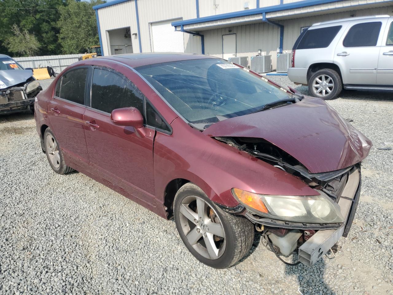 2007 Honda Civic VIN 1HGFA16817L102640 Copart auction photo, front end / side damage thumbnail 4