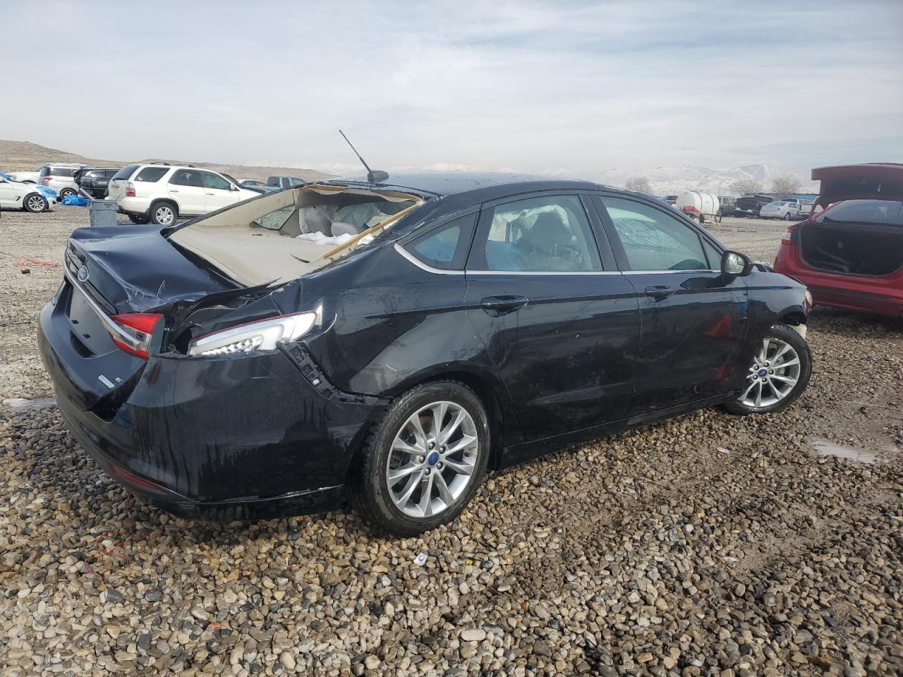 2017 Ford Fusion VIN 3FA6P0HD2HR276694 Copart auction photo, rollover damage thumbnail 3