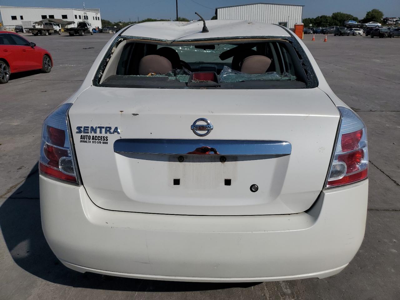 2010 Nissan Sentra VIN 3N1AB6AP1AL659824 Copart auction photo, top/roof damage thumbnail 6
