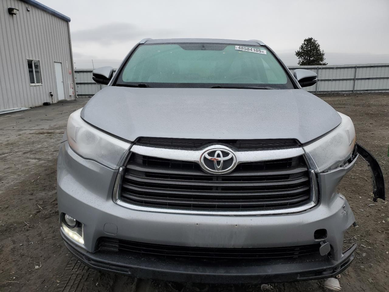 2016 Toyota Highlander VIN 5TDDKRFH1GS348541 Copart auction photo, front end damage thumbnail 5