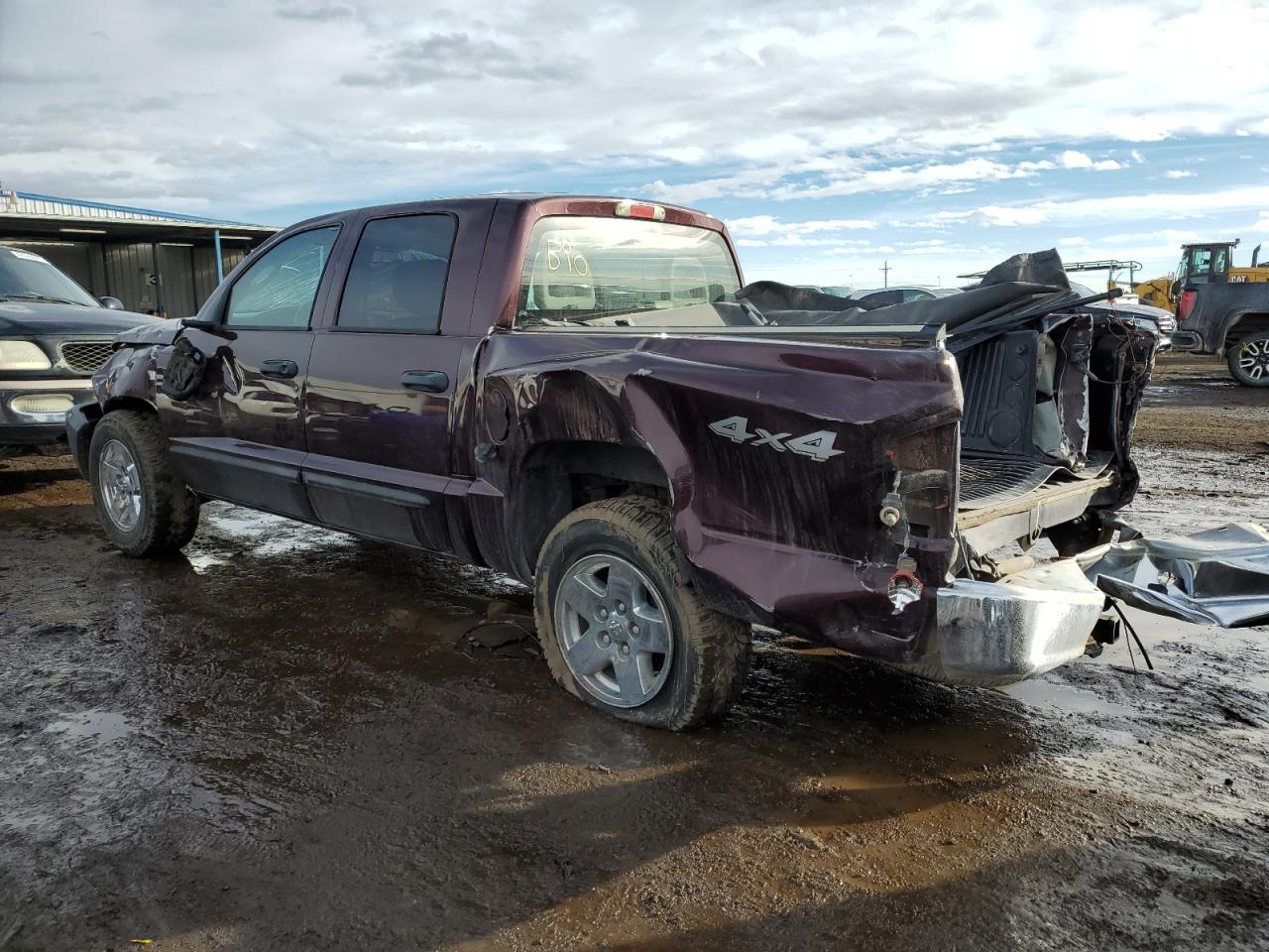 2005 Dodge Dakota VIN 1D7HW48N25S250446 Copart auction photo, rollover damage thumbnail 2
