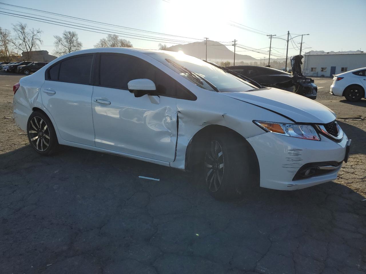 2015 Honda Civic VIN 19XFB2F90FE220759 Copart auction photo, all over damage thumbnail 4